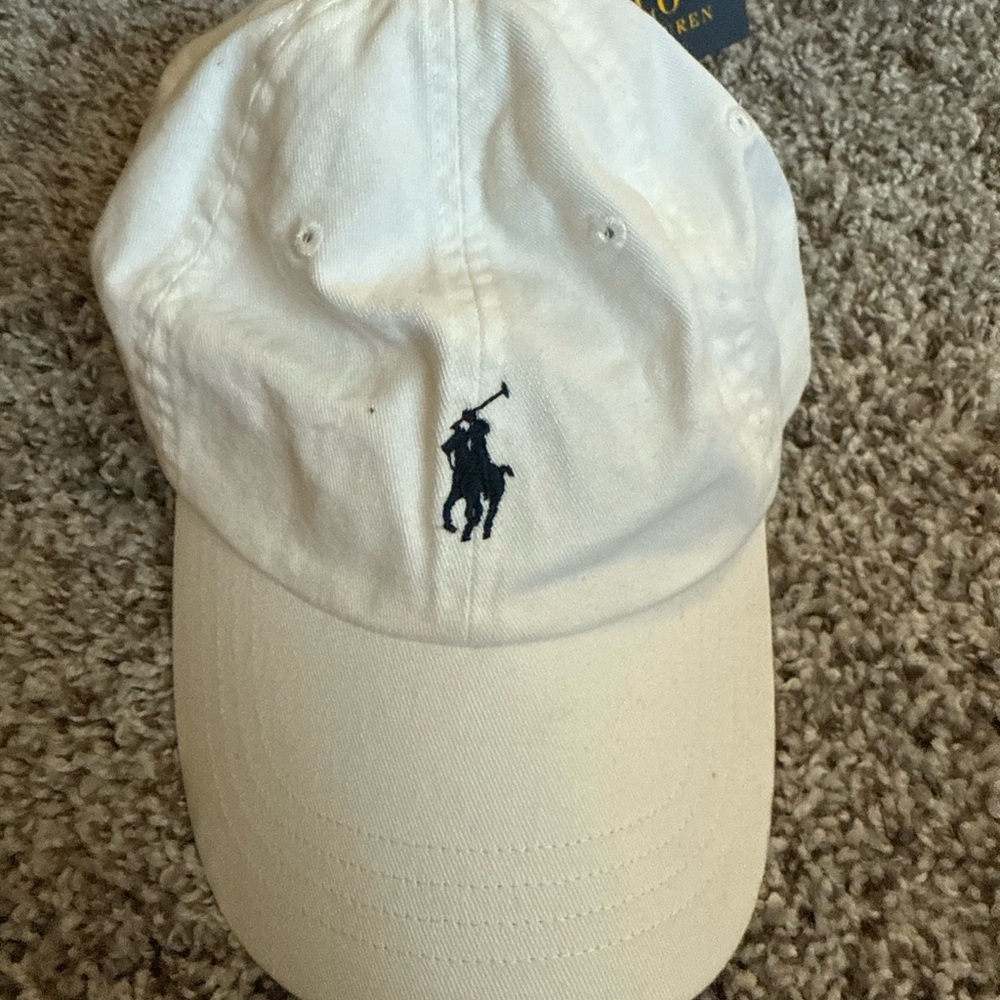 Ralph Lauren Ivory Polo Cap